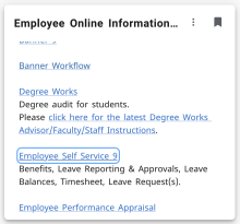 Employee Self Service 9 Selected on Employee Online Information System